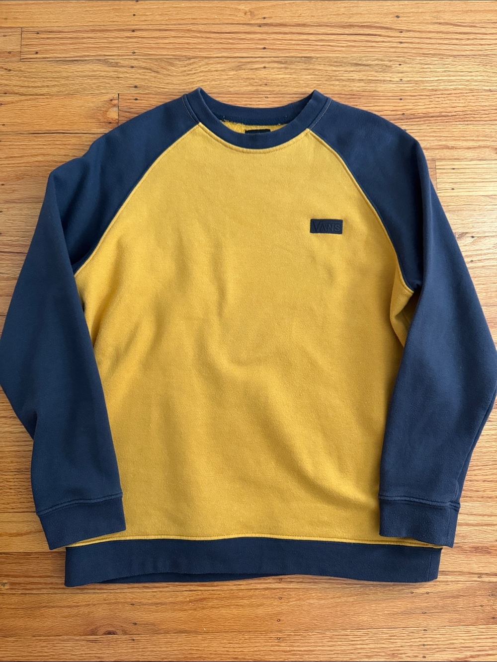 Vans Crewneck Sweatershirt in Yellow and Navy